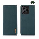 For Honor 400 Lite KHAZNEH Nappa Top Layer Cowhide Leather Phone Case(Green)