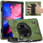 For Lenovo Tab P11 Silicone Hybrid PC Tablet Case with Grip & Shoulder Strap(Camouflage)