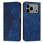 For iPhone 17 Pro Max Diamond Splicing Skin Feel Magnetic Leather Phone Case(Blue)