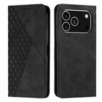 For iPhone 17 Pro Diamond Splicing Skin Feel Magnetic Leather Phone Case(Black)