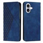 For iPhone 17 Diamond Splicing Skin Feel Magnetic Leather Phone Case(Blue)