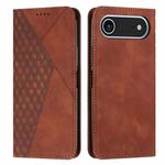 For iPhone 17 Air Diamond Splicing Skin Feel Magnetic Leather Phone Case(Brown)