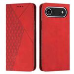 For iPhone 17 Air Diamond Splicing Skin Feel Magnetic Leather Phone Case(Red)