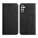 For Samsung Galaxy S23 FE 5G Diamond Splicing Skin Feel Magnetic Leather Phone Case(Black)