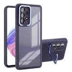 For Samsung Galaxy A53 5G Invisible Lens Bracket Matte Transparent Phone Case(Purple)