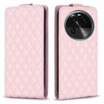 For OPPO Find X6 Diamond Lattice Vertical Flip Leather Phone Case(Pink)