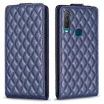 For vivo Y11 / Y15 / Y12 / Y17 Diamond Lattice Vertical Flip Leather Phone Case(Blue)