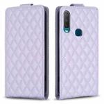 For vivo Y11 / Y15 / Y12 / Y17 Diamond Lattice Vertical Flip Leather Phone Case(Purple)