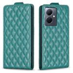 For vivo Y78 5G Diamond Lattice Vertical Flip Leather Phone Case(Green)