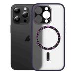 For iPhone 14 Pro Dial Plate Magsafe Phone Case(Purple)