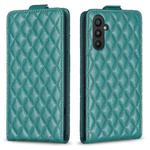 For Samsung Galaxy A14 4G/5G Diamond Lattice Vertical Flip Leather Phone Case(Green)