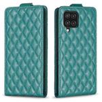 For Samsung Galaxy A32 5G Diamond Lattice Vertical Flip Leather Phone Case(Green)