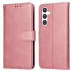 For Samsung Galaxy S23 FE 5G Classic Calf Texture Flip Leather Phone Case(Rose Gold)