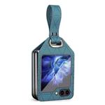 For Samsung Galaxy Z Flip5 Rocky Series Wristband Holder PC Phone Case(Green)