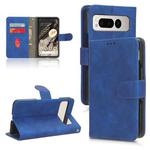 For Google Pixel Fold Skin Feel Magnetic Flip Leather Phone Case(Blue)