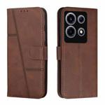 For Infinix Note 30 VIP Stitching Calf Texture Buckle Leather Phone Case(Brown)