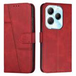 For Infinix Hot 40 / 40 Pro Stitching Calf Texture Buckle Leather Phone Case(Red)