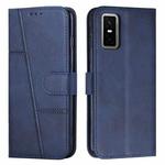 For Infinix GT 30 Pro Stitching Calf Texture Buckle Leather Phone Case(Blue)