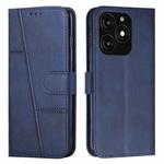 For Tecno Spark 20 Stitching Calf Texture Buckle Leather Phone Case(Blue)