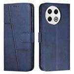 For Tecno Spark 30 Pro Stitching Calf Texture Buckle Leather Phone Case(Blue)