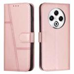 For Tecno Spark 30 4G Stitching Calf Texture Buckle Leather Phone Case(Rose Gold)