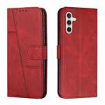 For Samsung Galaxy A17 / A26 5G Stitching Calf Texture Buckle Leather Phone Case(Red)