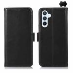 For Samsung Galaxy S25 FE 5G Crazy Horse Top Layer Cowhide Leather Phone Case(Black)
