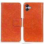 For Samsung Galaxy A05 4G Nappa Texture Leather Phone Case(Orange)