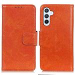 For Samsung Galaxy S24 5G Nappa Texture Leather Phone Case(Orange)