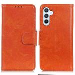 For Samsung Galaxy S24+ 5G Nappa Texture Leather Phone Case(Orange)