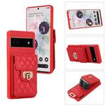For Google Pixel 6a Card Slot Leather Phone Case(Red)