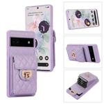 For Google Pixel 6a Card Slot Leather Phone Case(Purple)