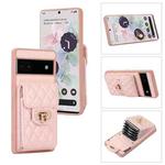 For Google Pixel 6a Card Slot Leather Phone Case(Pink)