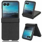 For Motorola Moto Razr 40 Ultra Sandskin Texture Phone Case(Black)