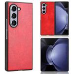 For Samsung Galaxy Z Fold6 Litchi Texture Back Cover Phone Case(Red)