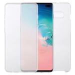 For Samsung Galaxy S10+ PC+TPU Ultra-Thin Double-Sided All-Inclusive Transparent Case