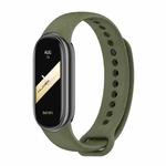 For Xiaomi Mi Band 8 Mijobs Solid Color Silicone Watch Band(Army Green)