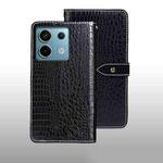 For Xiaomi Redmi Note 13 Pro 5G idewei Crocodile Texture Leather Phone Case(Black)