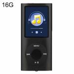 1.8 inch TFT Screen Metal MP4 Player With 16G TF Card+Earphone+Cable(Black)