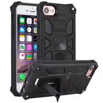 For iPhone 6 Shockproof TPU + PC Magnetic Protective Case with Holder(Black)