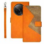 For Xiaomi Redmi A3 4G idewei Two-color Splicing Leather Phone Case(Orange)