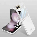 For Samsung Galaxy Z Flip5 GKK Integrated Ultra-thin Electroplating Lens Frame Phone Case(Silver)