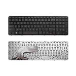 For HP 17-e Laptop Keyboard with Frame