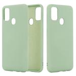 For Huawei P smart 2020 Pure Color Liquid Silicone Shockproof Full Coverage Case(Green)