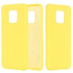 For Xiaomi Redmi 10X 5G / 10X Pro 5G Pure Color Liquid Silicone Shockproof Full Coverage Case(Yellow)