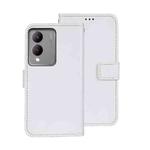 For vivo Y17s 4G Global idewei Crazy Horse Texture Leather Phone Case(White)
