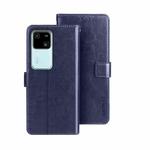 For vivo V30 idewei Crazy Horse Texture Leather Phone Case(Blue)