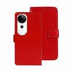 For vivo V40 5G idewei Crazy Horse Texture Leather Phone Case(Red)