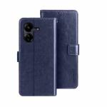 For Xiaomi Redmi 13C idewei Crazy Horse Texture Leather Phone Case(Blue)