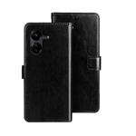 For Xiaomi Redmi 13C idewei Crazy Horse Texture Leather Phone Case(Black)